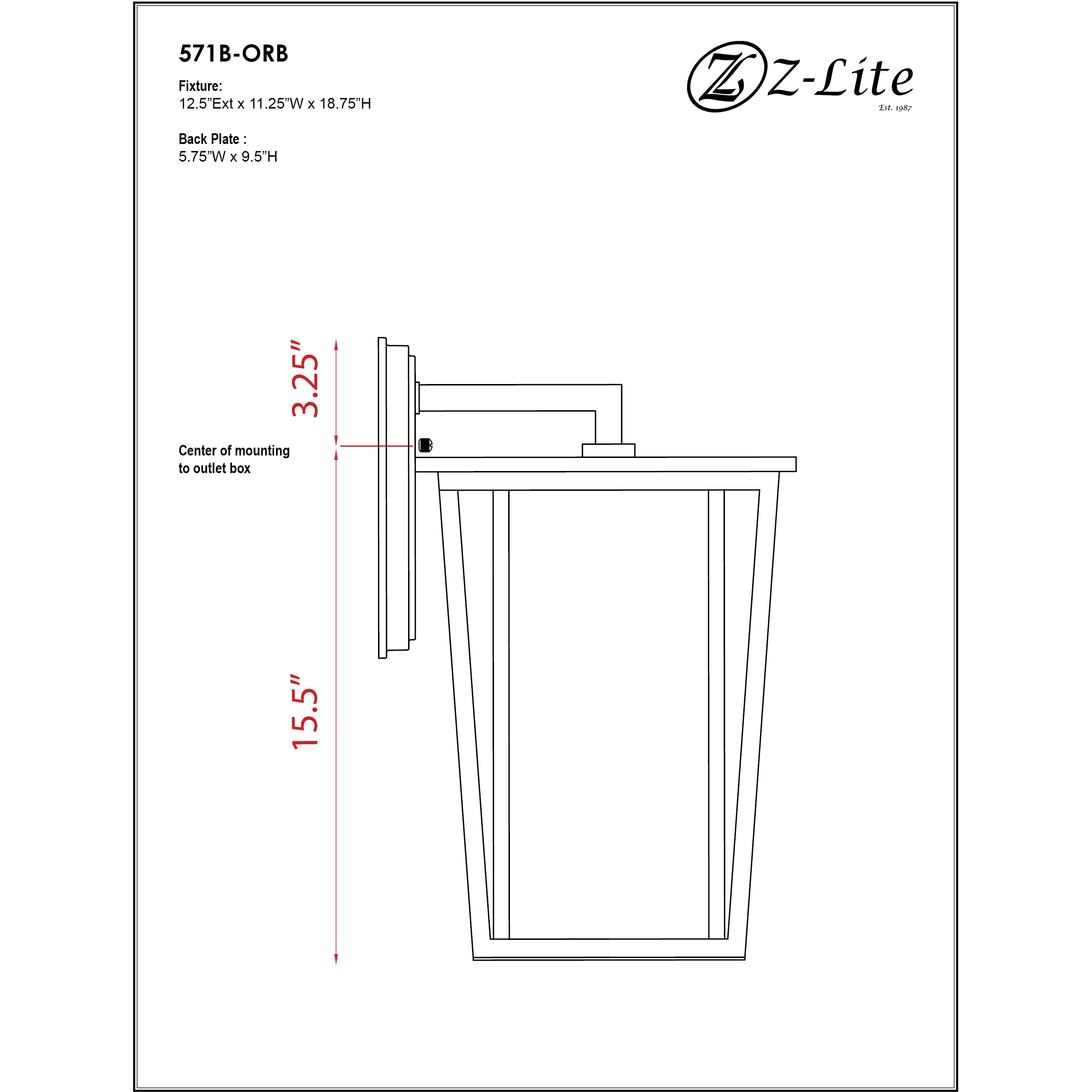 Seoul 2 Light 18.75 inch Oil Rubbed Bronze Outdoor Wall Light
