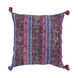 Zahra 30 X 30 inch Dark Blue and Bright Purple Throw Pillow