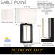 Sable Point LED 12.75 inch Sand Coal With Honey Gold Wall Sconce Wall Light