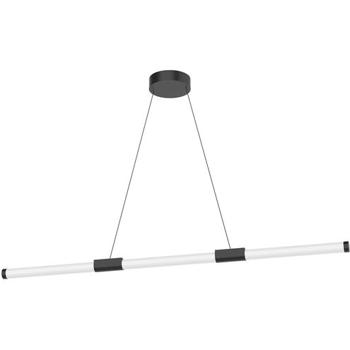 Akari Linear Pendant Ceiling Light in Brushed Nickel