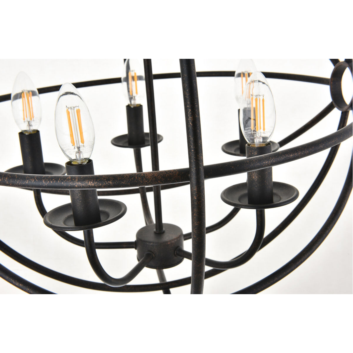 Octavia 5 Light 20 inch Dark Brown Pendant Ceiling Light