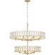 Drama Club 13 Light 33 inch Brass Kisser Pendant Ceiling Light