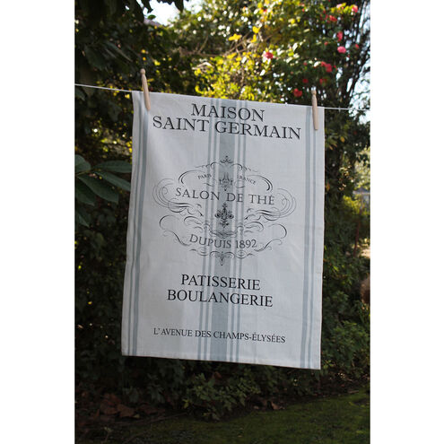 Maison Saint Germain White with Black Towel