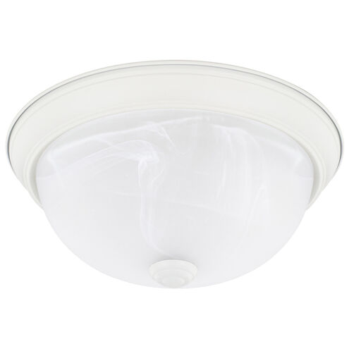 Elijah 2 Light 11 inch Matte White Flush Mount Ceiling Light