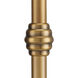 Caldwell 34.5 inch 25 watt Antique Brass and Clear Table Lamp Portable Light