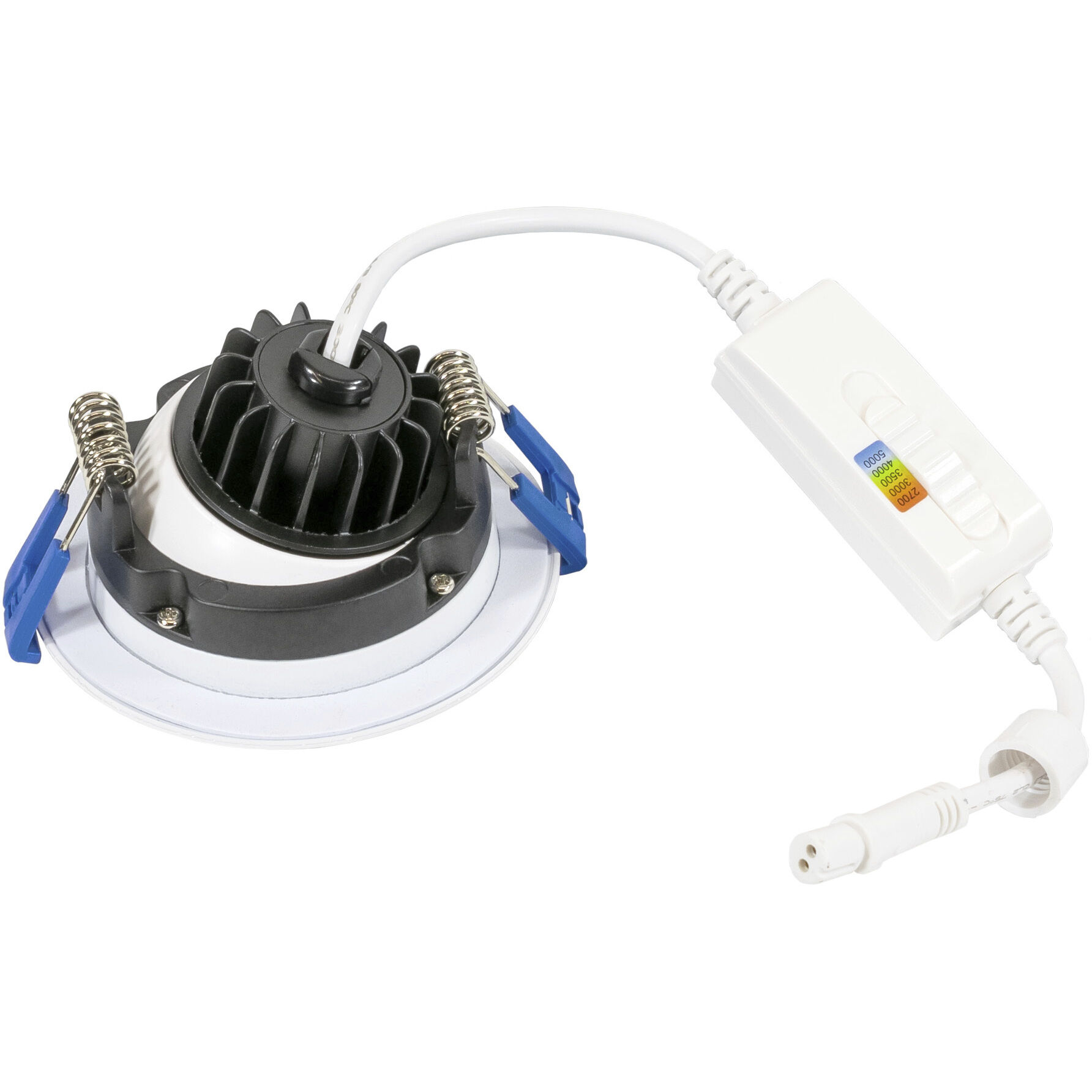 Miniature White Downlight, Trimmed Recessed