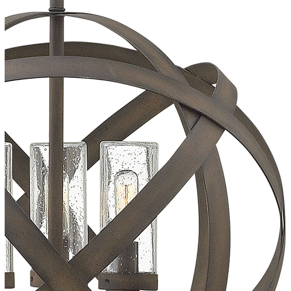 Open Air Carson LED 18.5 inch Vintage Iron Outdoor Hanging in 12V LED, Low Voltage