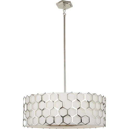 Missing Link 6 Light 26.63 inch Polished Nickel Pendant Ceiling Light