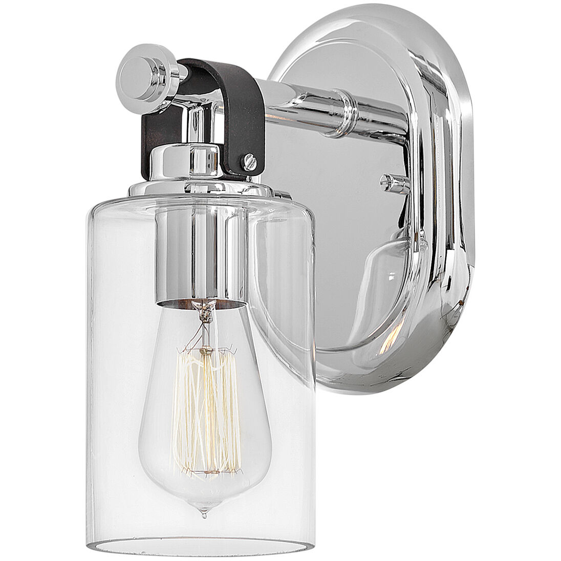 Halstead 1 Light 6.5 inch Chrome Vanity Light Wall Light