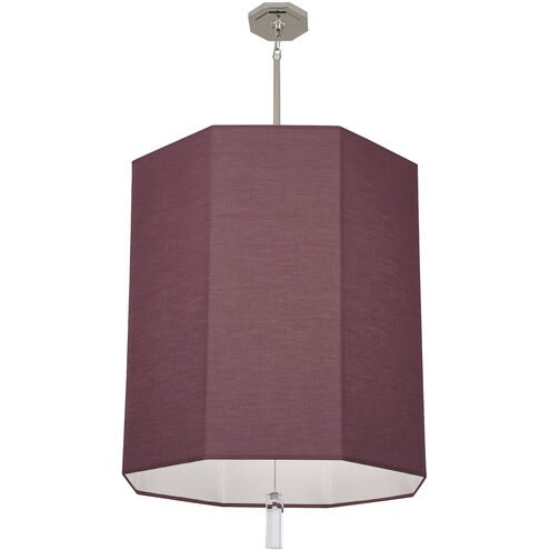 Kate 6 Light 23.75 inch Polished Nickel Pendant Ceiling Light in Vintage Wine