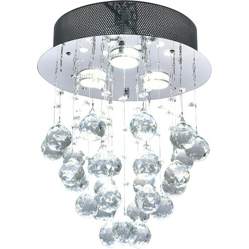 Canada 3 Light 12 inch Chrome Flush Mount Ceiling Light