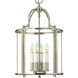 Gentry 4 Light 12 inch Polished Nickel Indoor Foyer Light Ceiling Light