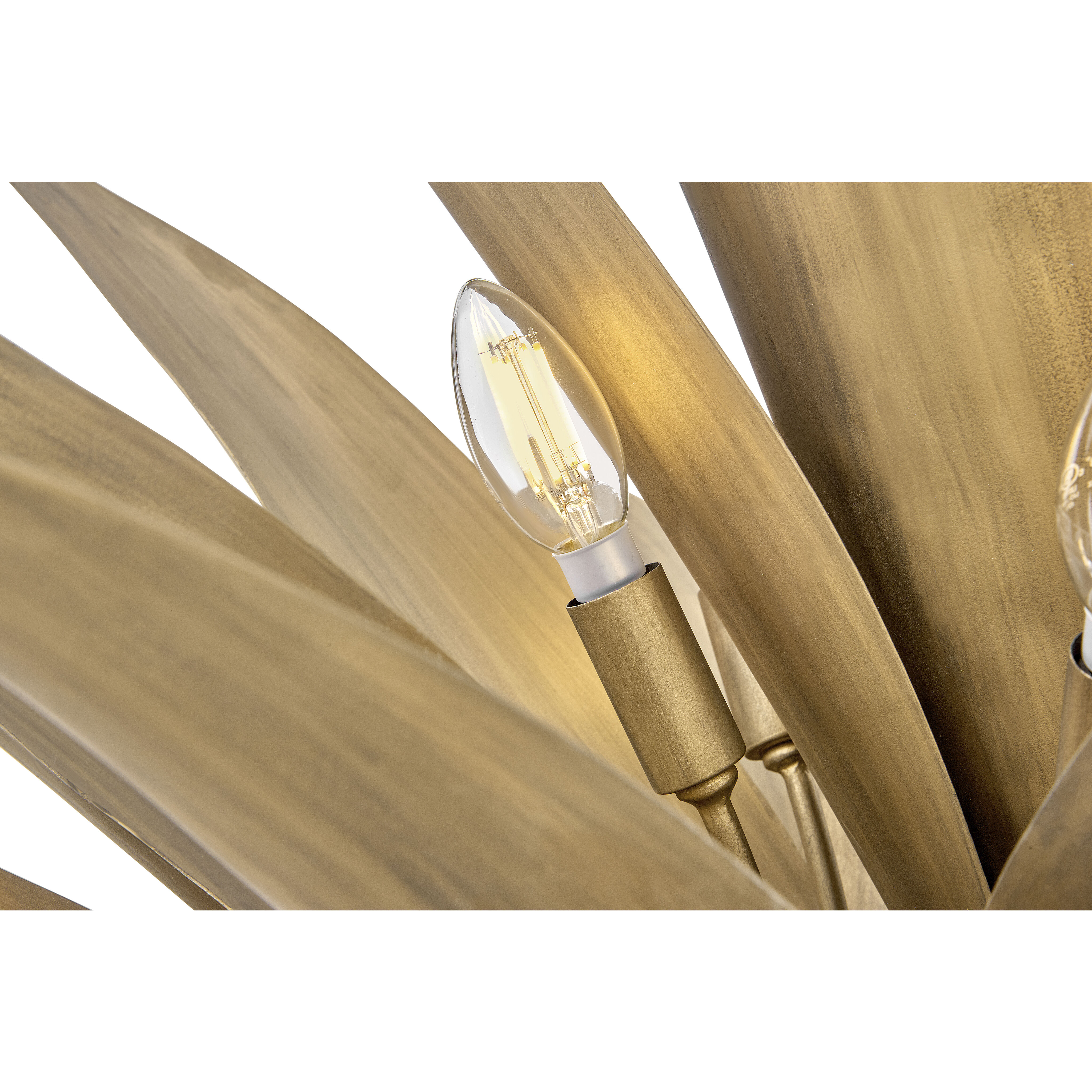 Agave LED 45 inch Burnished Gold Foyer Light Ceiling Light