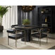 Celica Black Outdoor Dining Table