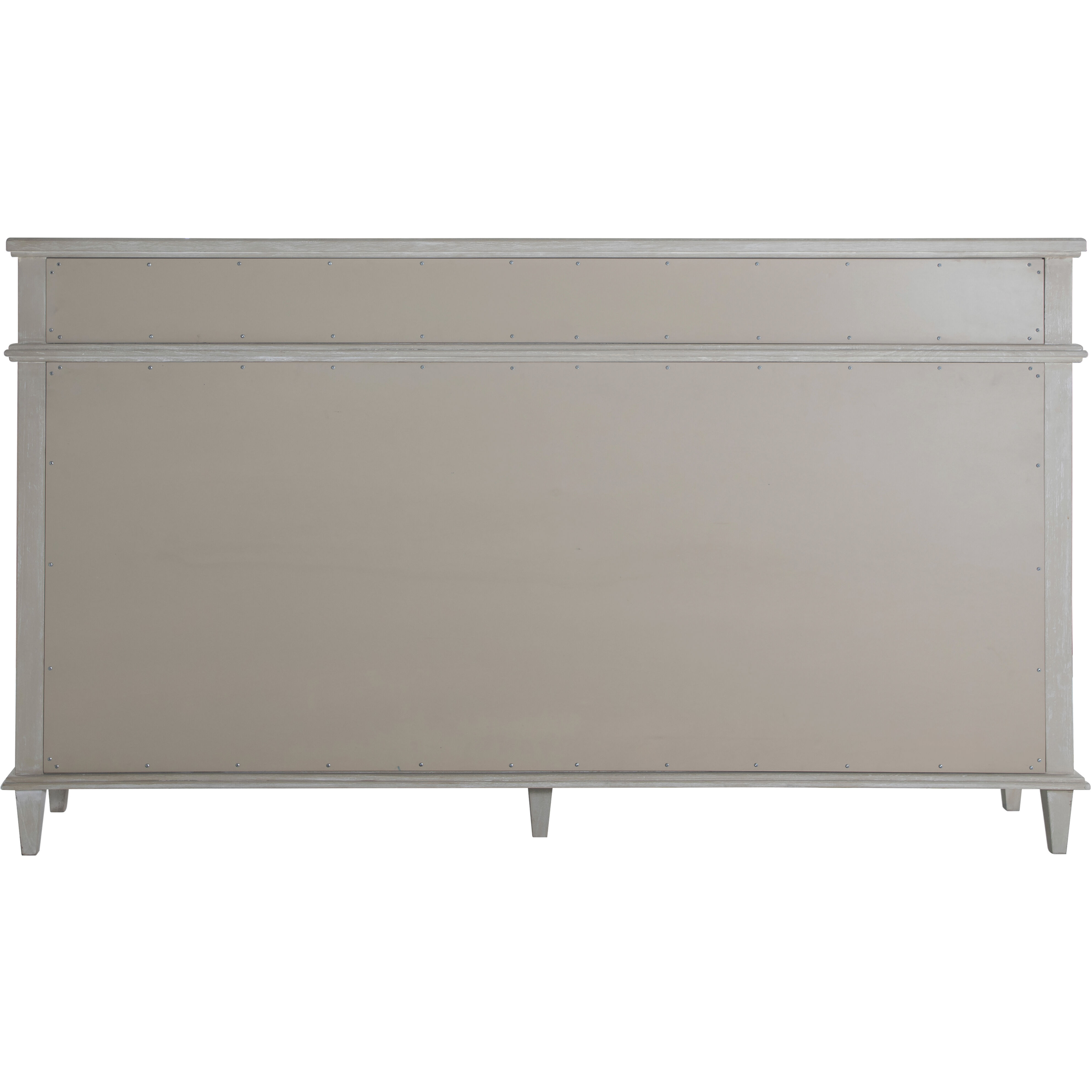 Isaac Cerused White and Sesame White Long Cabinet