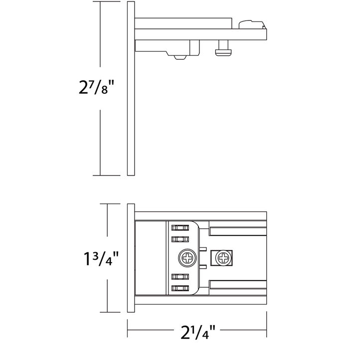 Ventrix White Track Component Ceiling Light