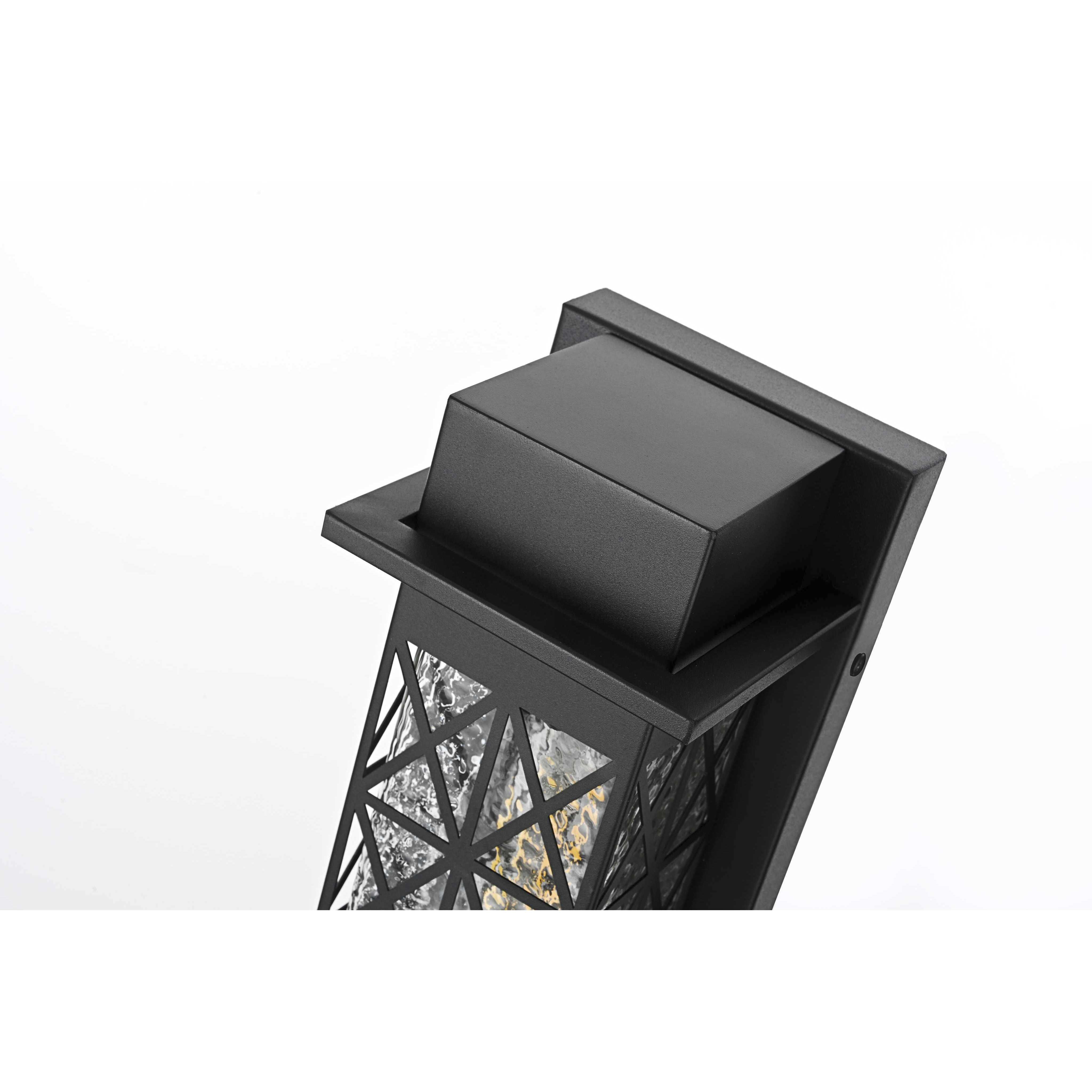 Wildey 1 Light 15 inch Black Outdoor Wall Sconce