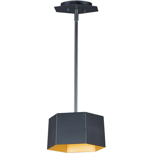 Honeycomb LED 9 inch Black/Gold Mini Pendant Ceiling Light