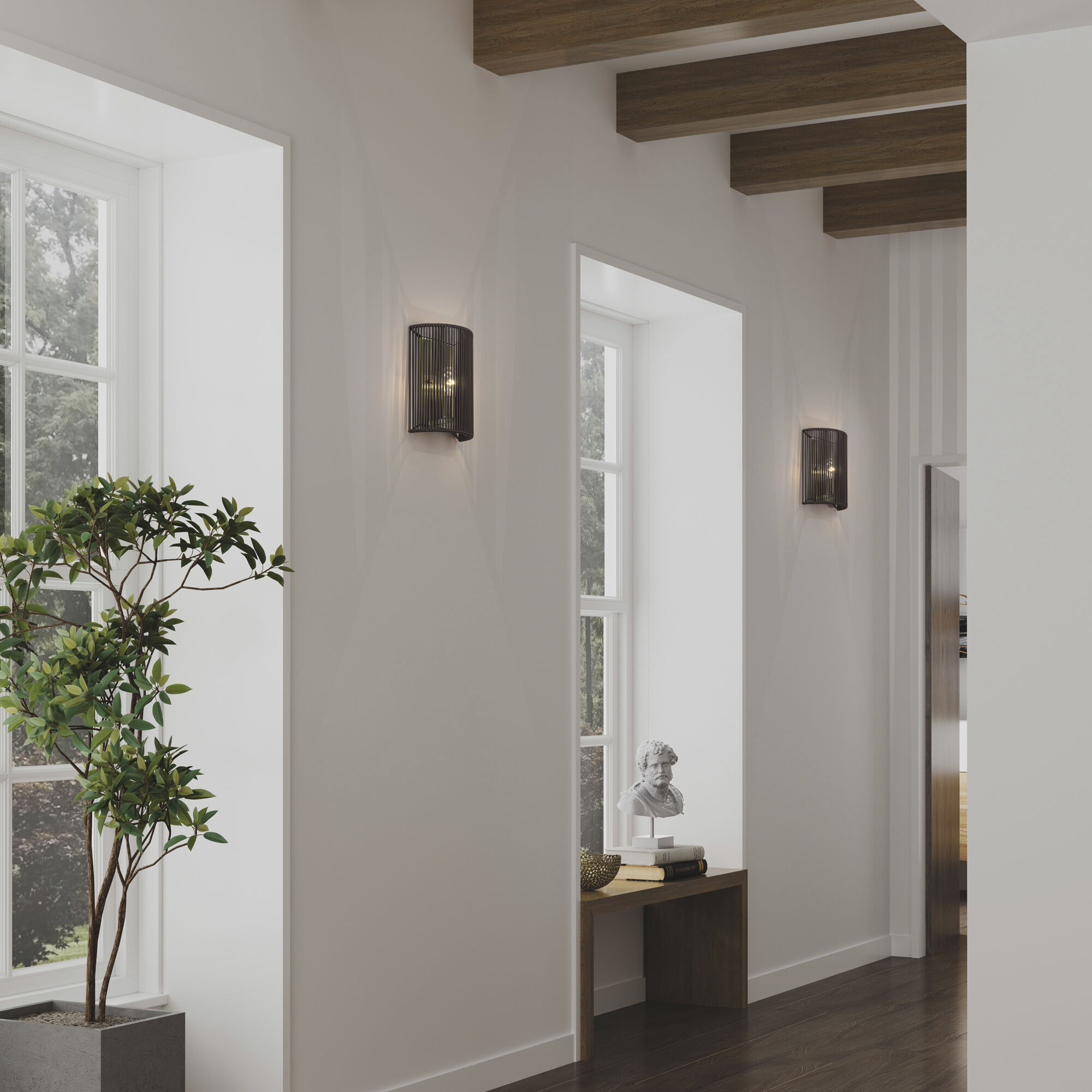 Acordia Wall Sconce Wall Light in Antique Brass