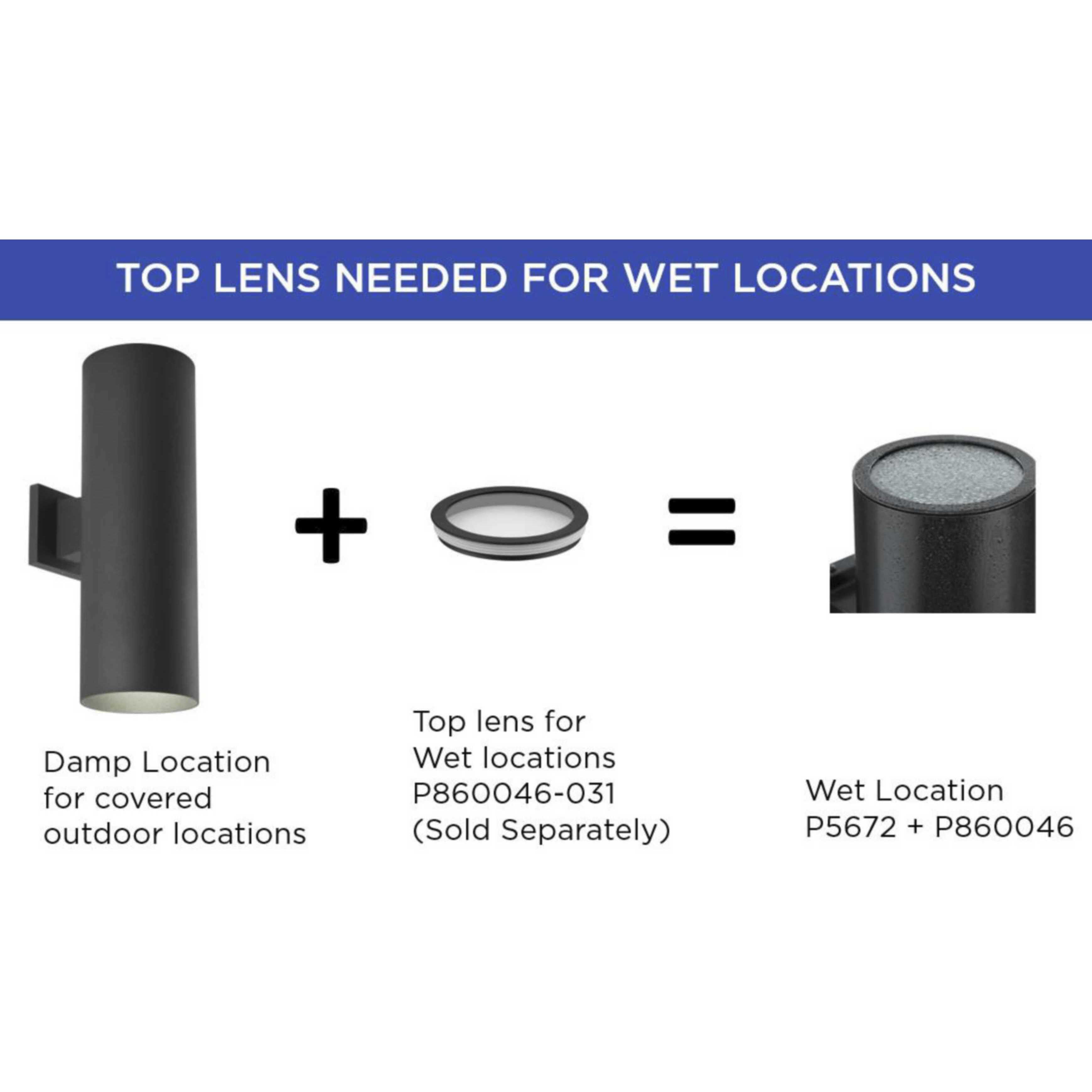 Cylinder Lens Black Round Cylinder Cover