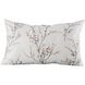 Willow 26 X 16 inch Crema with Smokey White Lumbar Pillow, Cover Only
