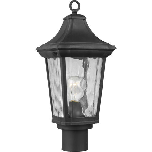 Marquette 1 Light 19 inch Textured Black Outdoor Post Lantern, with DURASHIELD