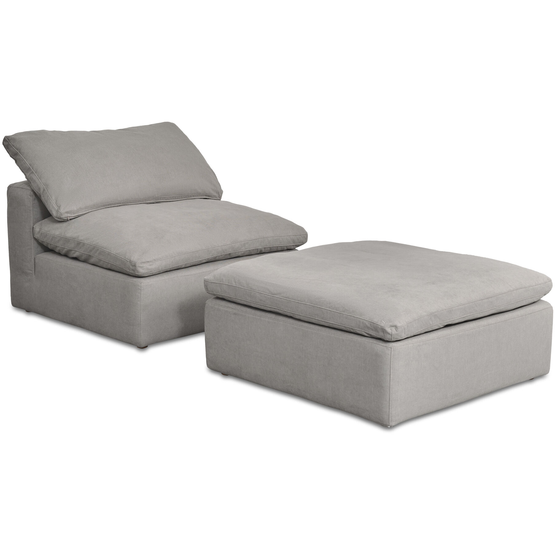 Terra Condo 19 inch Grey Ottoman