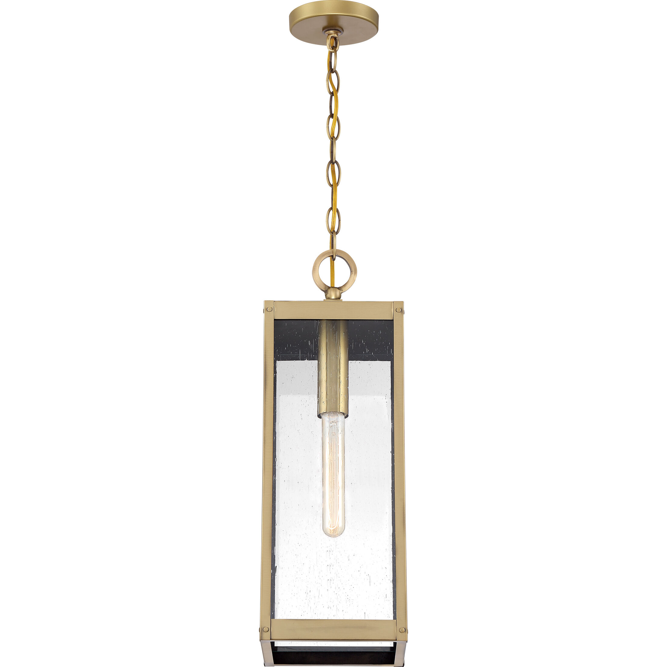 Westover 1 Light 7 inch Antique Brass Outdoor Hanging Lantern