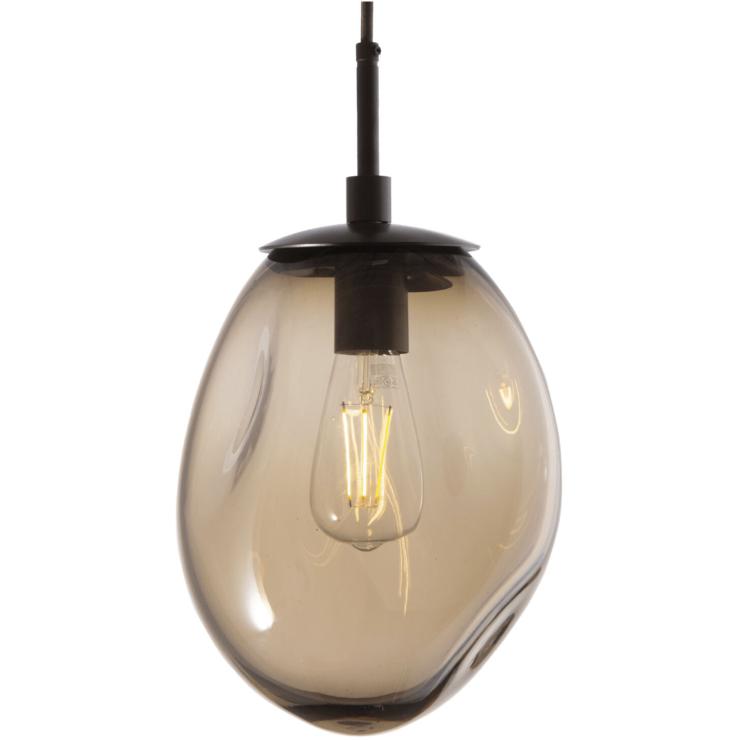 Meteo Incandescent 9 Light Classic Silver Linear Pendant Ceiling Light in Smoke, Multi-Pendant