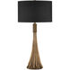 Baroque 33 inch 150 watt Antique Brass Table Lamp Portable Light