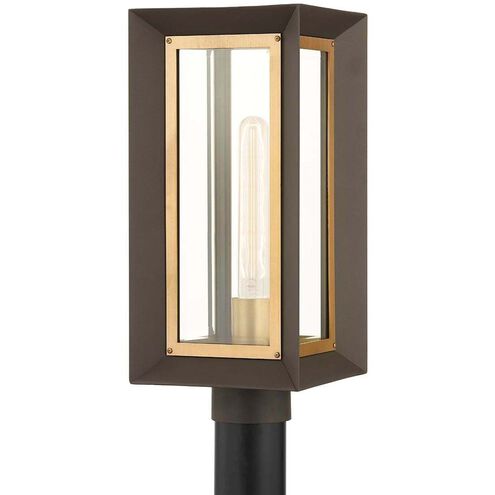 Lowry 1 Light 17 inch Textured Bronze/Patina Brass Post