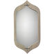 Jasmine 36 X 18 inch Grey Washed Wood & Antique Silver Mirror