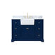 Franklin 48 X 22 X 35 inch Blue Bathroom Vanity Cabinet
