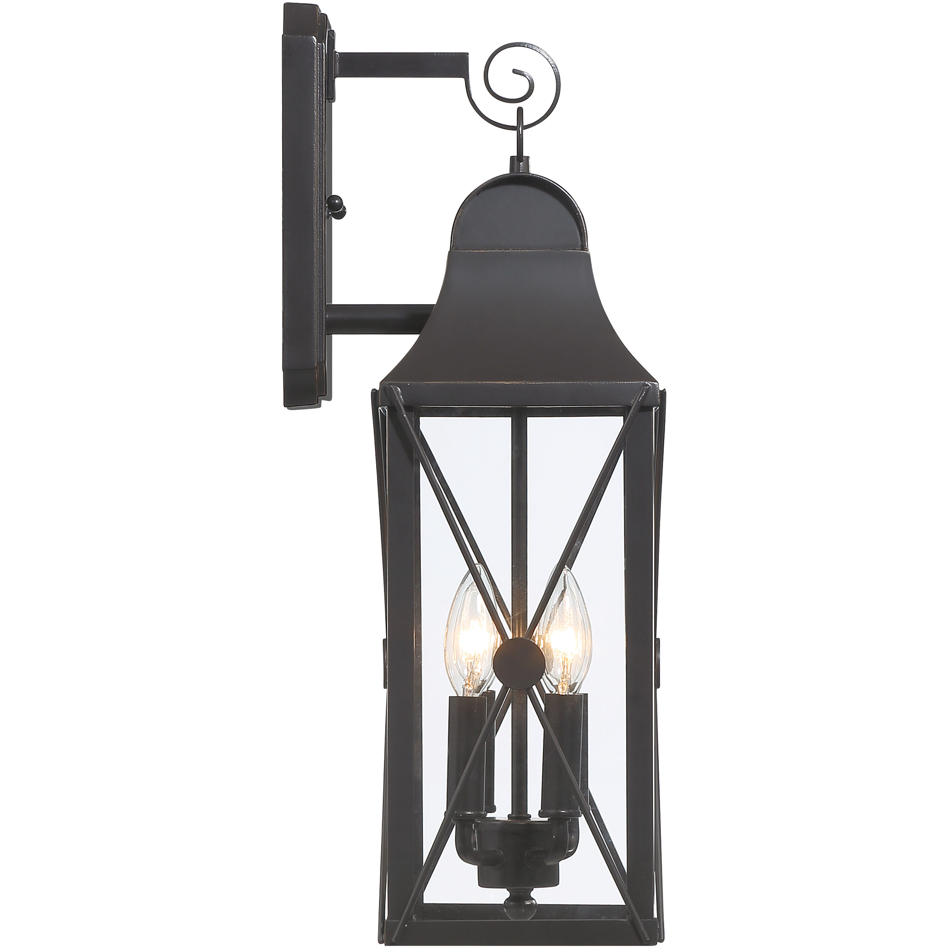 De Luz 4 Light 21 inch Oil Rubbed Bronze/Gold Outdoor Wall Mount, The Great Outdoors