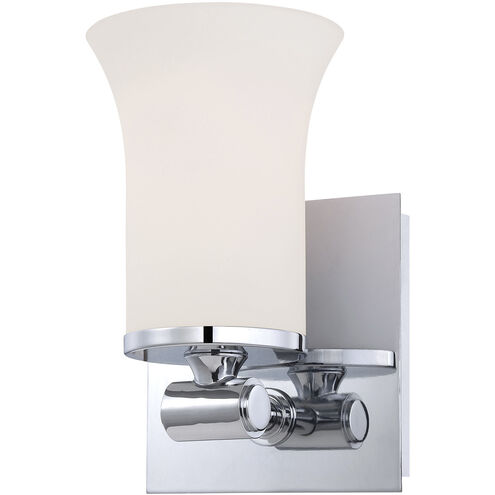 Flare 1 Light 8 inch Chrome Vanity Light Wall Light