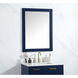 Aqua 36 X 27 inch Blue Vanity Mirror