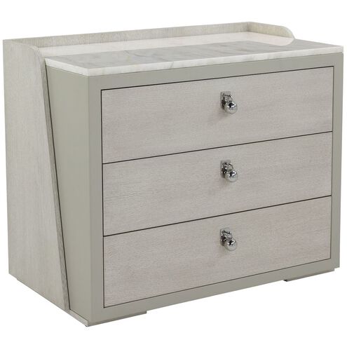 Metro 36.25 X 30.25 inch Nightstand, Three-Drawer