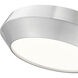 Quasars LED 12 inch Brushed Nickel Flush Mount Ceiling Light