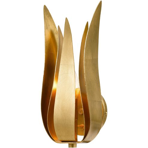 Broche Sconce Wall Light in Antique Gold