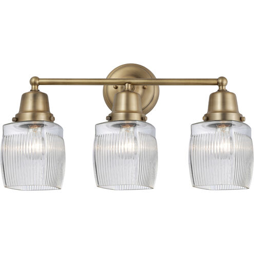 Aditi Colton 3 Light 21.5 inch Brushed Brass Bath Vanity Light Wall Light