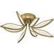 Papilio LED 21 inch Legacy Brass Flush Mount Ceiling Light