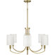 Adrian 6 Light 30 inch Aged Brass Chandelier Ceiling Light