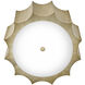 Lisa McDennon Gia 2 Light 14 inch Champagne Gold Indoor Flush Mount Ceiling Light