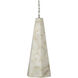 Borealis 1 Light 10 inch Alabaster Pendant Ceiling Light, Hexagon