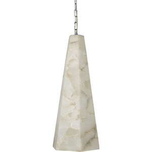 Borealis 1 Light 10 inch Alabaster Pendant Ceiling Light, Hexagon
