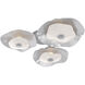 Cumulus LED 30 inch Classic Silver with White Metal Hub & Spoke Ceiling Light