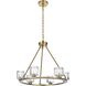 Cadence 6 Light 26 inch Satin Gold Chandelier Ceiling Light