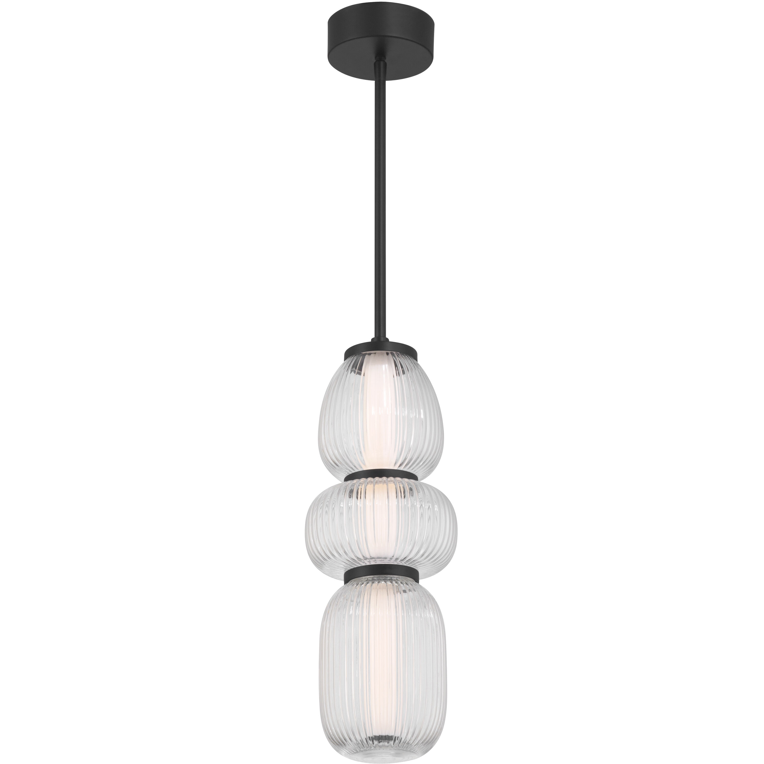Cordel LED 6.5 inch Dark Matte Black Mini Pendant Ceiling Light