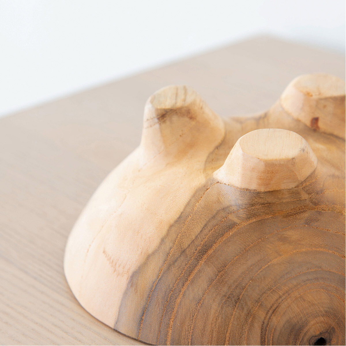 Teak 6 X 3 inch Bowls, With Legs, Set of 2