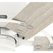 Gilrock 52 inch Matte White with Light Oak/Golden Maple Blades Ceiling Fan